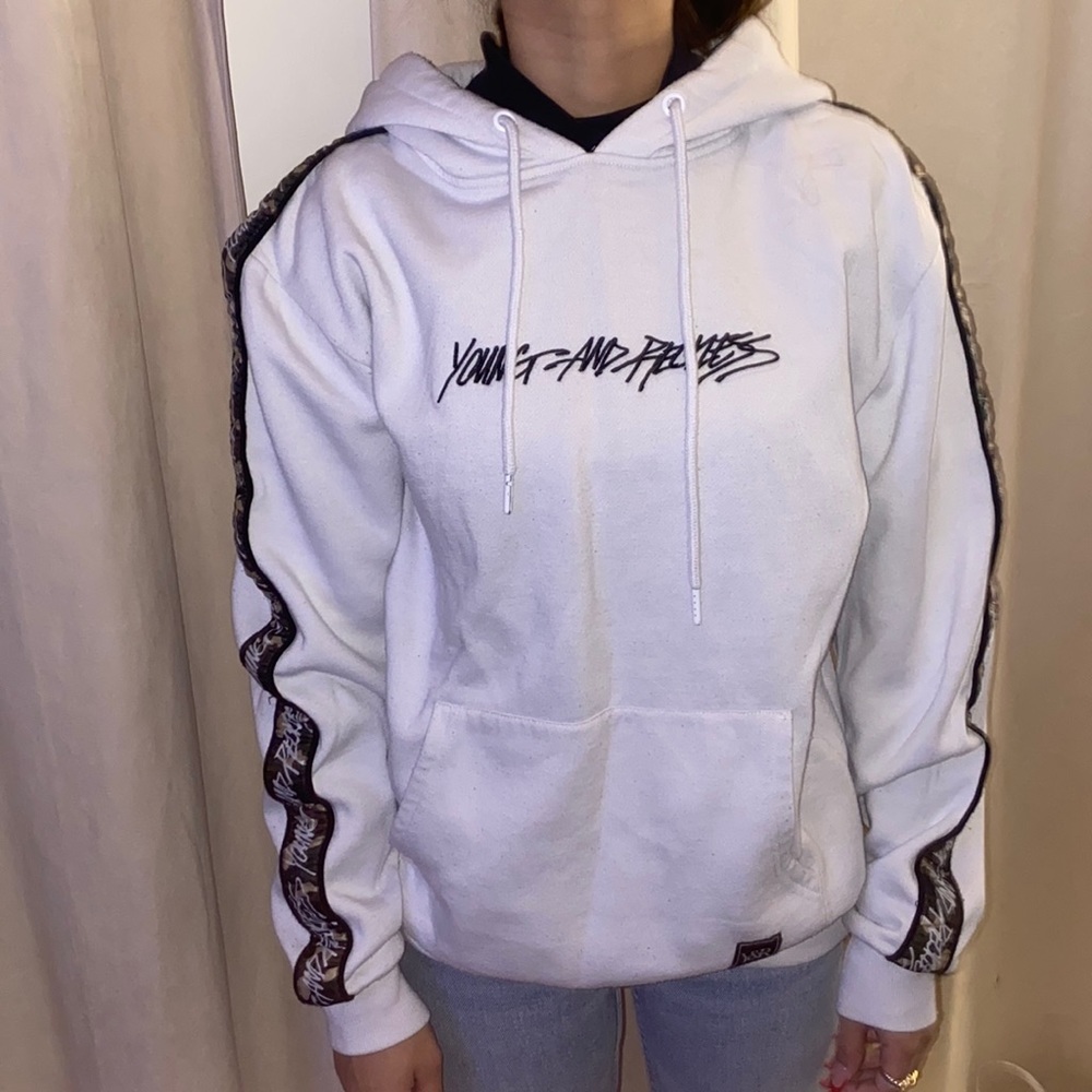 Young and Reckless Camo/White sweater